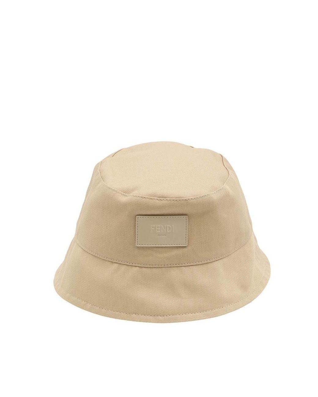 Fendi Natural Logo Bucket Hat for men
