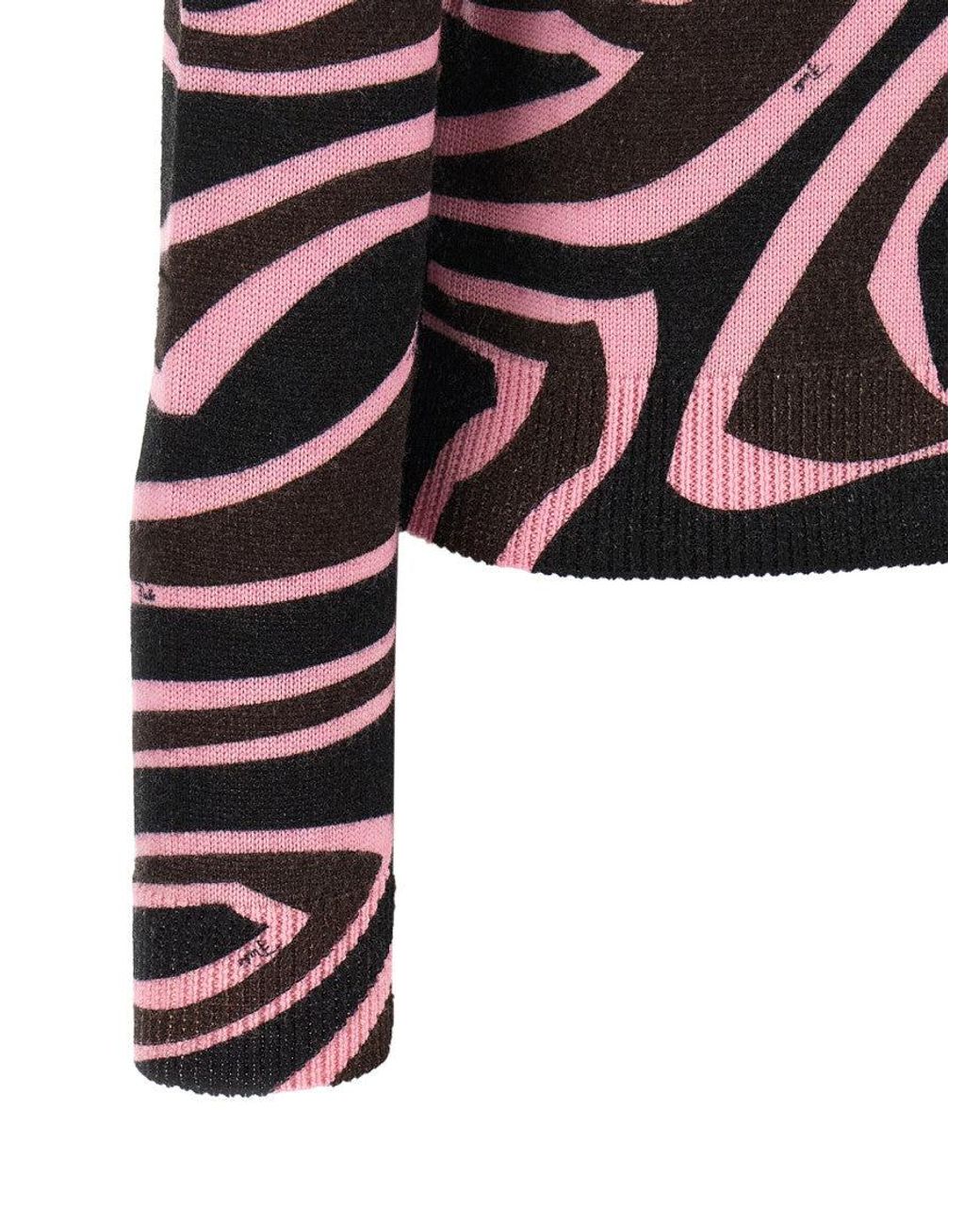Emilio Pucci Black 'Labirinto' Sweater