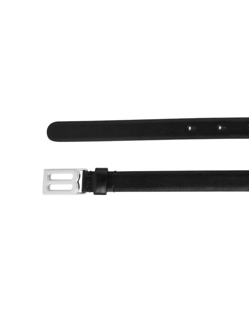 Balenciaga Black Logo Buckle Belt for men