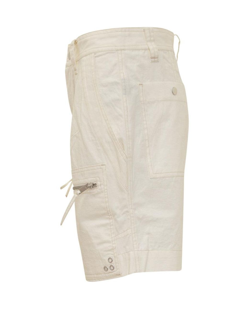 Isabel Marant Natural Mini Shorts For The Modern Wardrobe