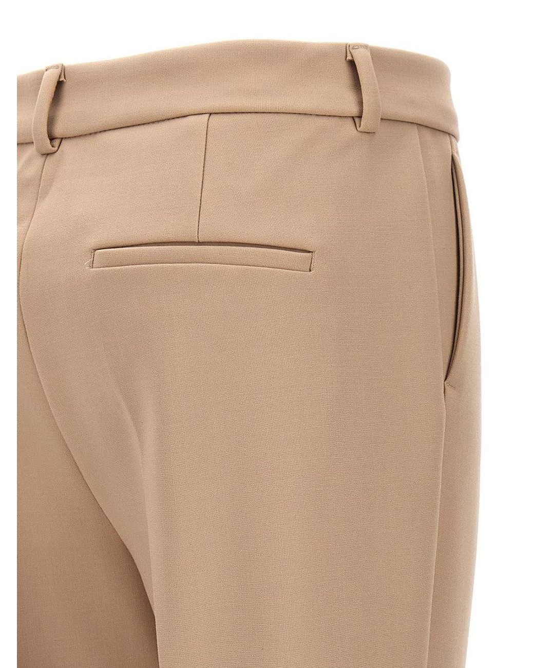 Sportmax Natural Polyester Dress Pants