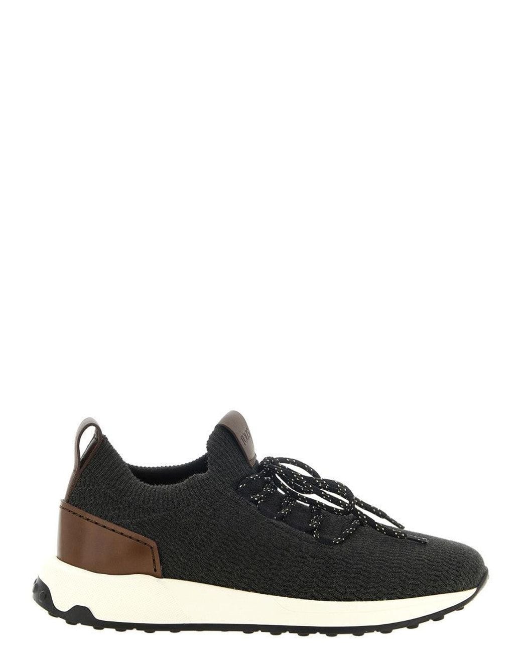 Tod's Black Color Block Sneakers for men