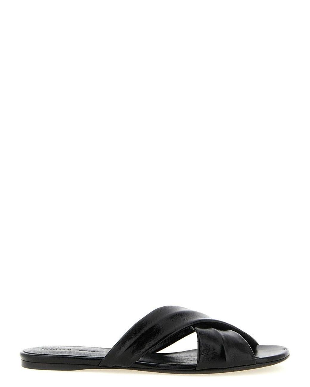 Khaite Black Liria Sandals