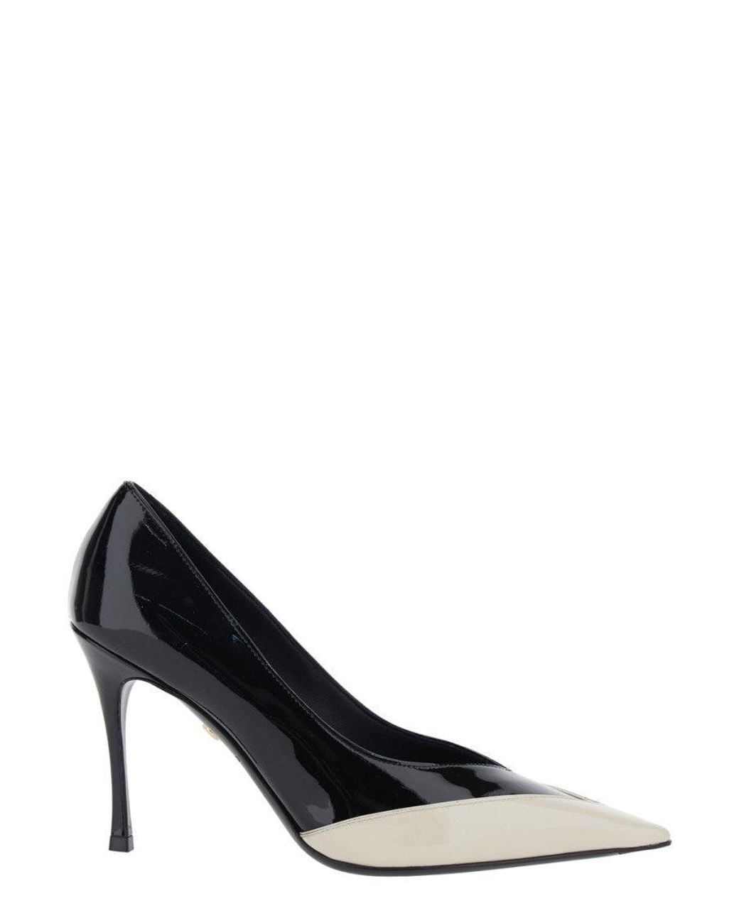 Ferragamo Blackwhite Color Block Pumps