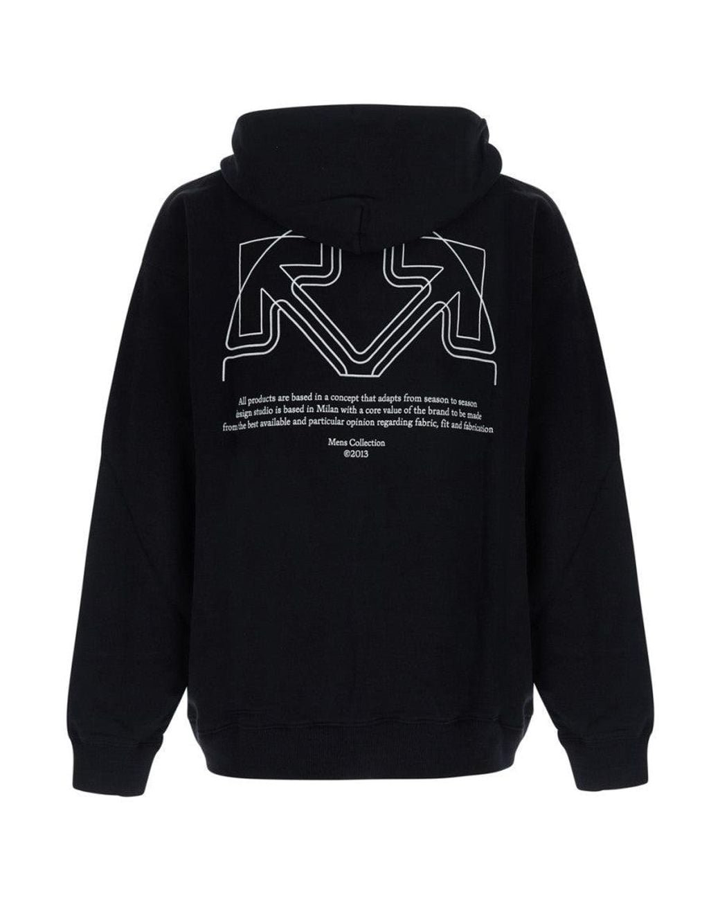 Off-White c/o Virgil Abloh Blue Regular Logo Hoodie for men