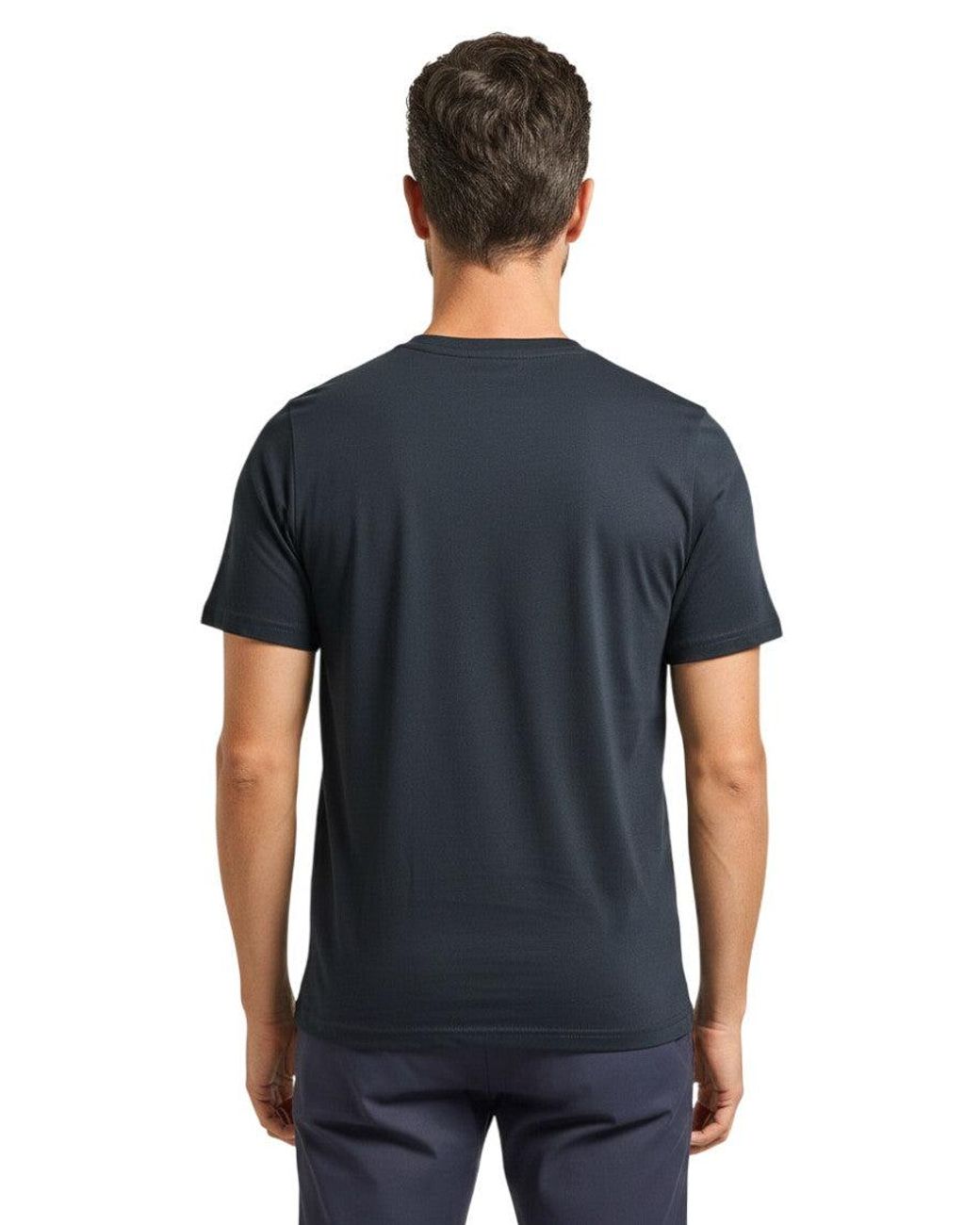 K-Way Blue Regular Logo T-Shirt for men