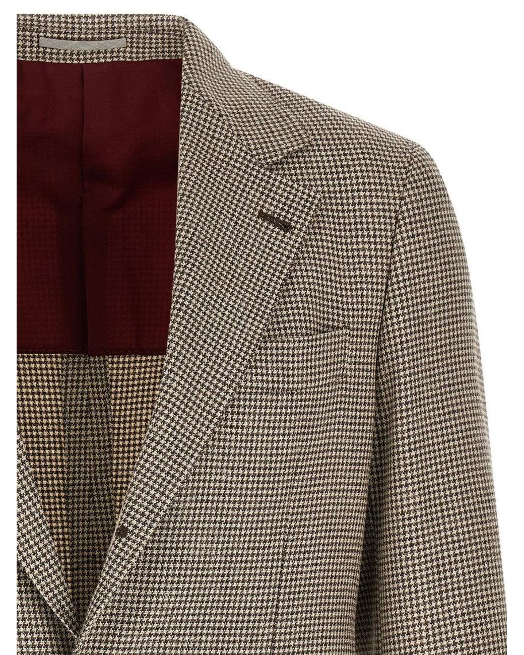 Brunello Cucinelli Brown 'Cavallo' Blazer for men