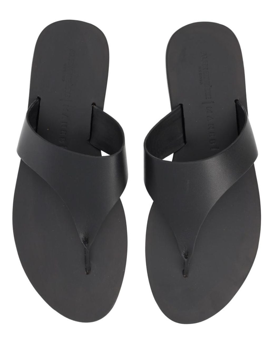 Manebí Black Solid Slippers