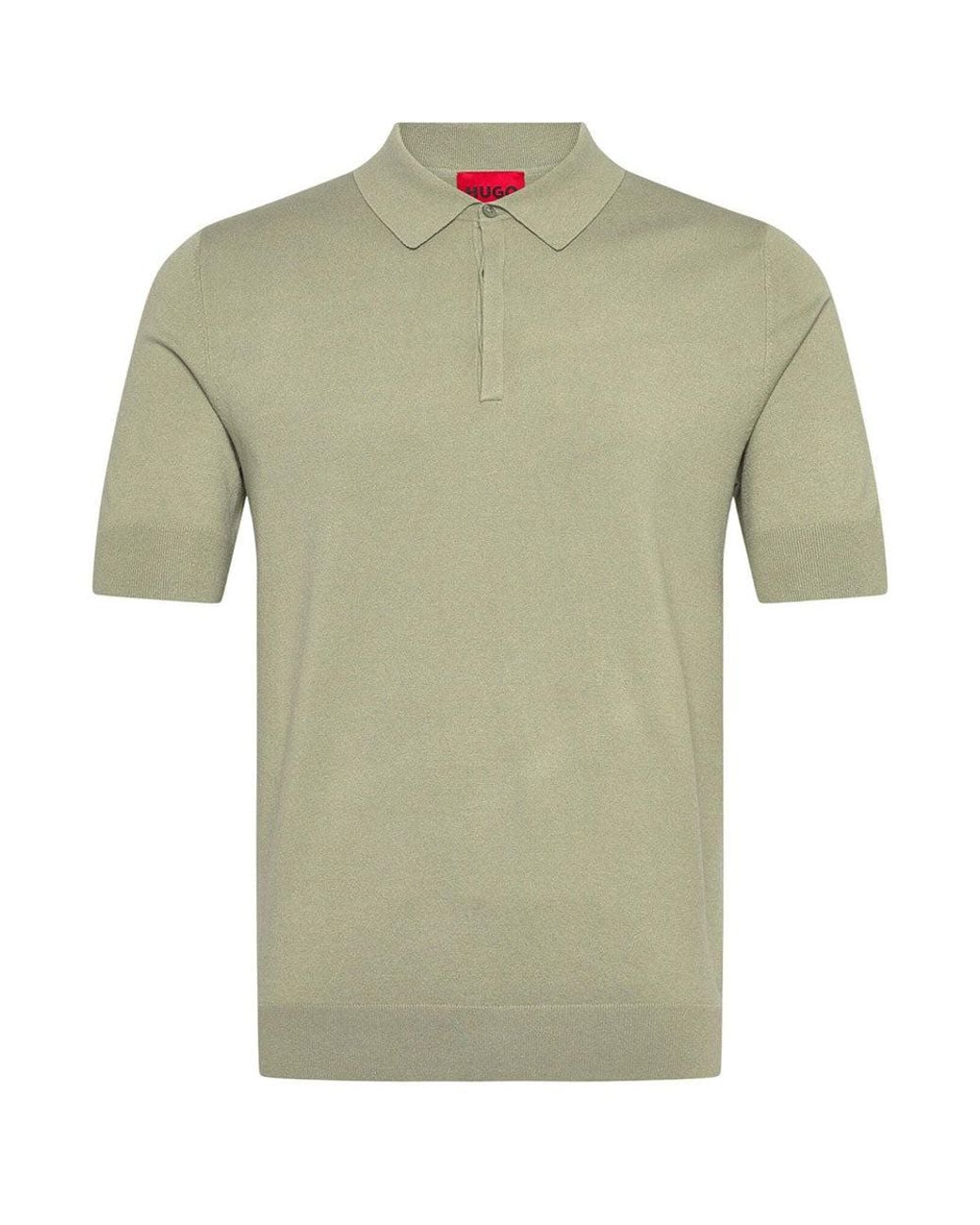 HUGO Green Shirt Collar Polo for men