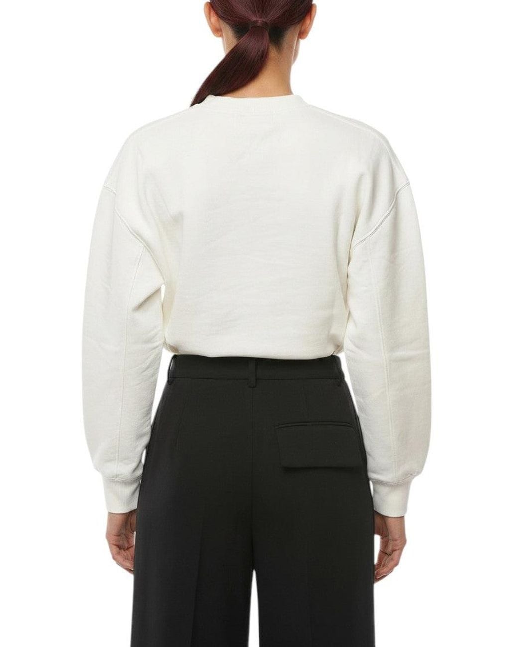 Ambush White Logo Crew Neck Sweatshirt