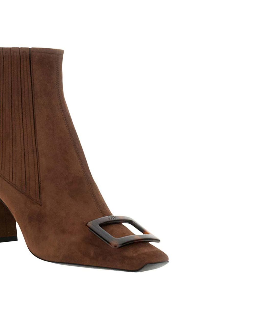 Roger Vivier Brown Zipper Boots