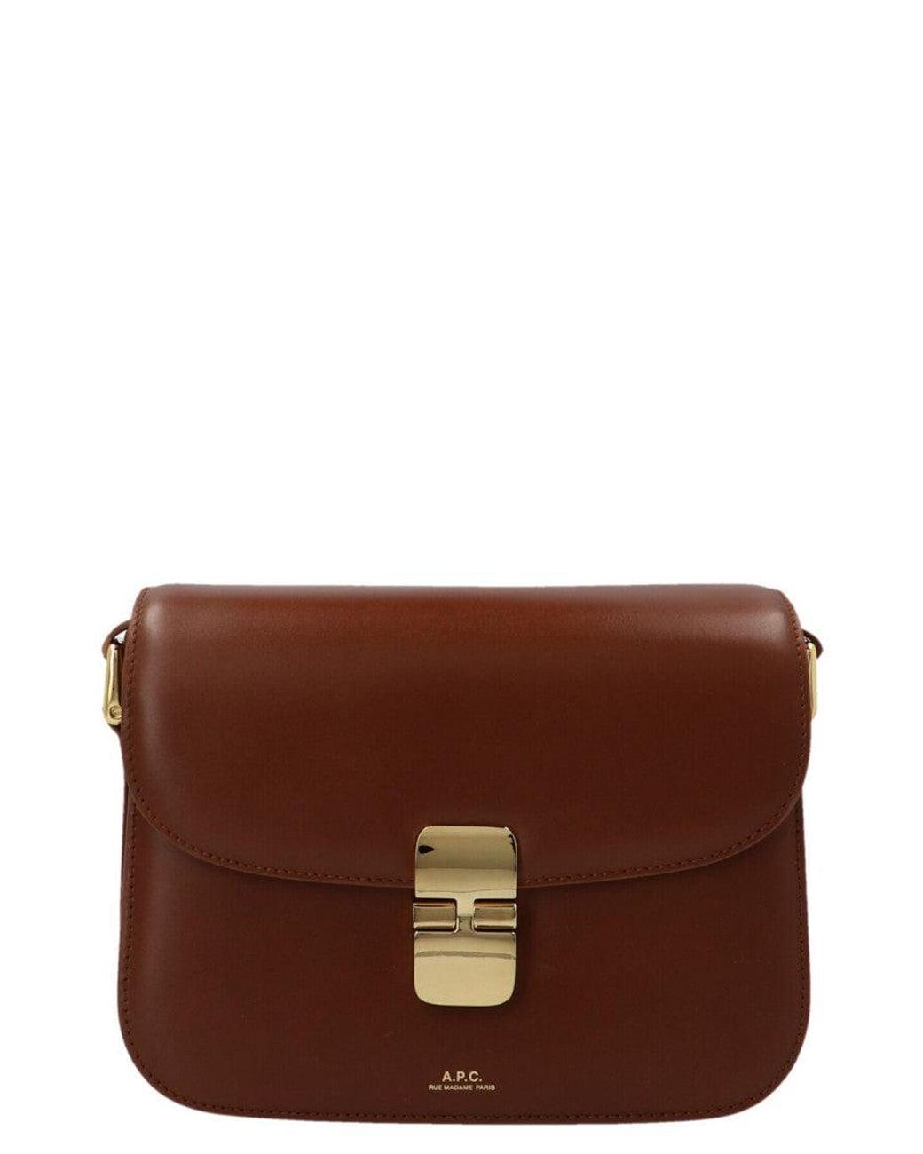 A.P.C. Brown 'Grace Small' Crossbody Bag
