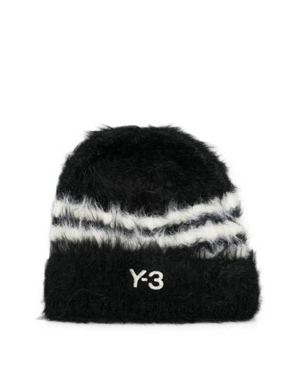 Y-3 Black Logo Beanie