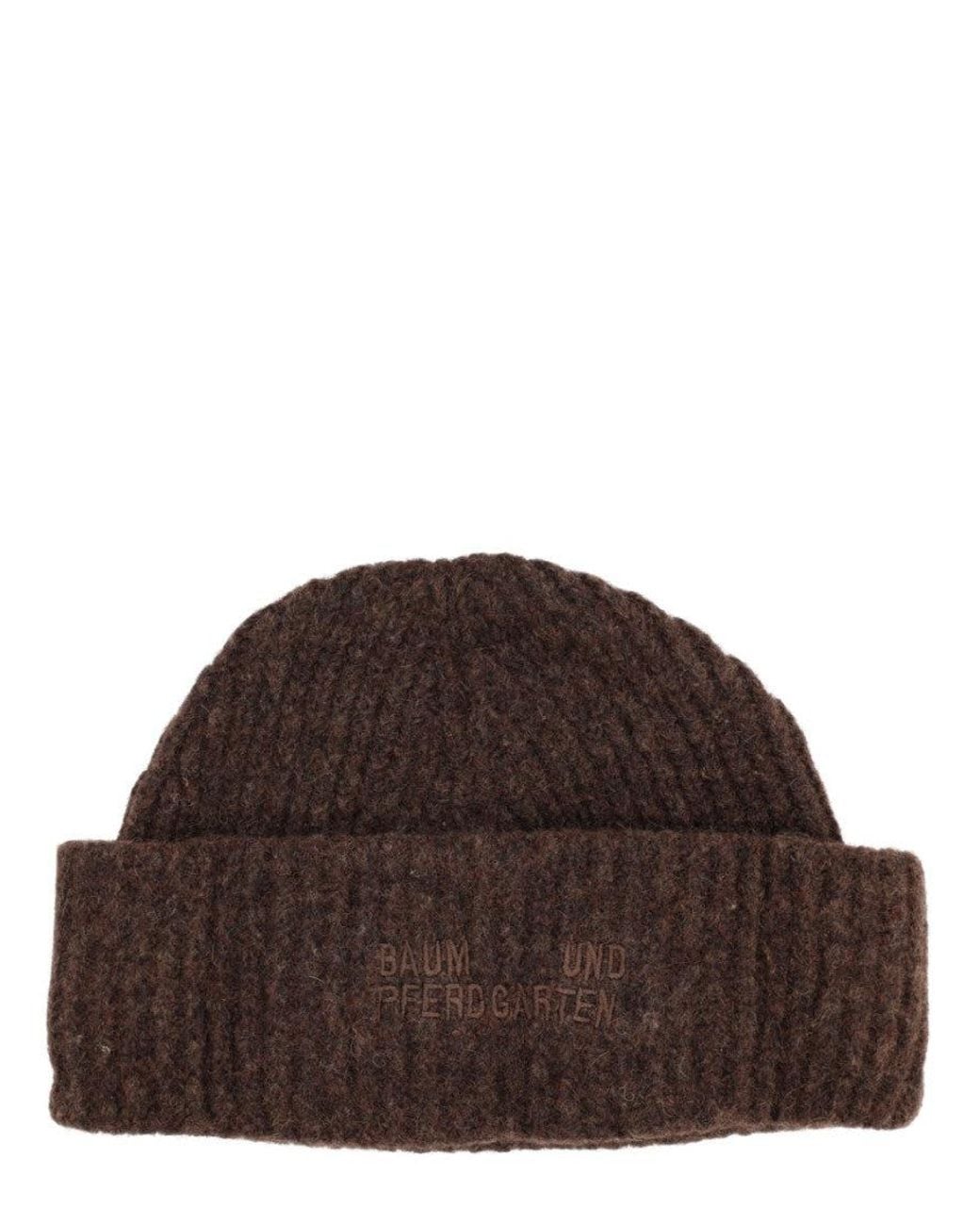 Baum und Pferdgarten Brown Knitted Beanie Cap