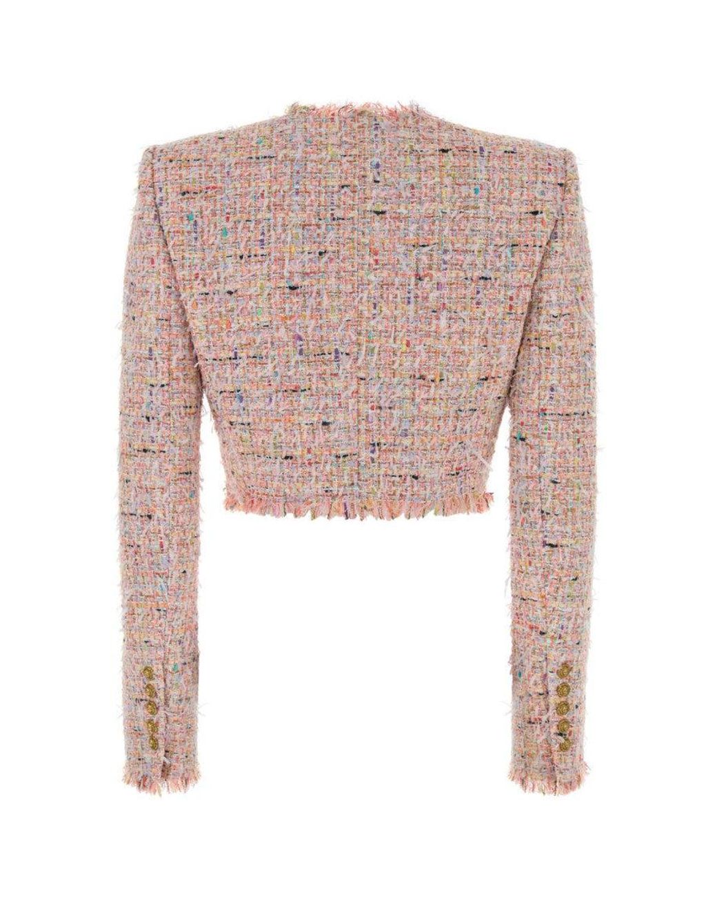 Balmain Pink Round Neck Jacket