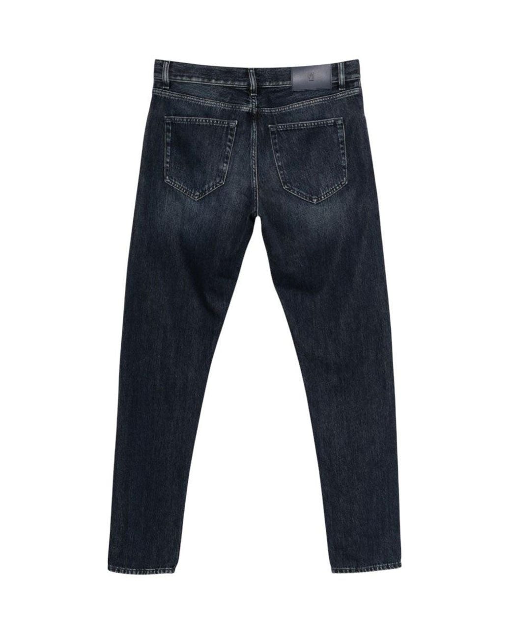 PT Torino Blue Mid Rise Jeans for men