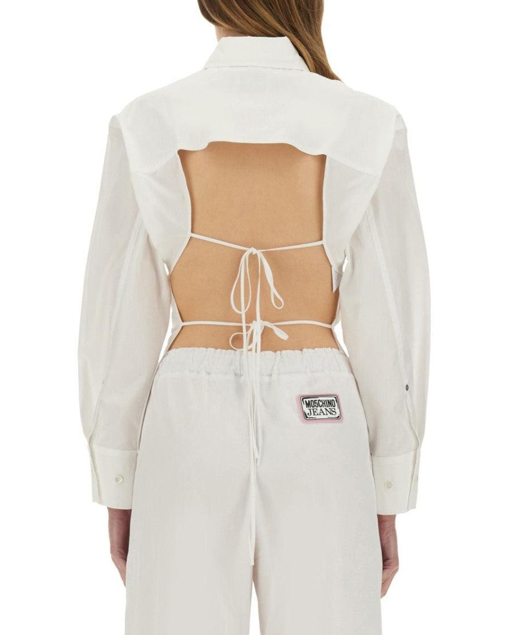 Moschino White Tailored Solid Shirt