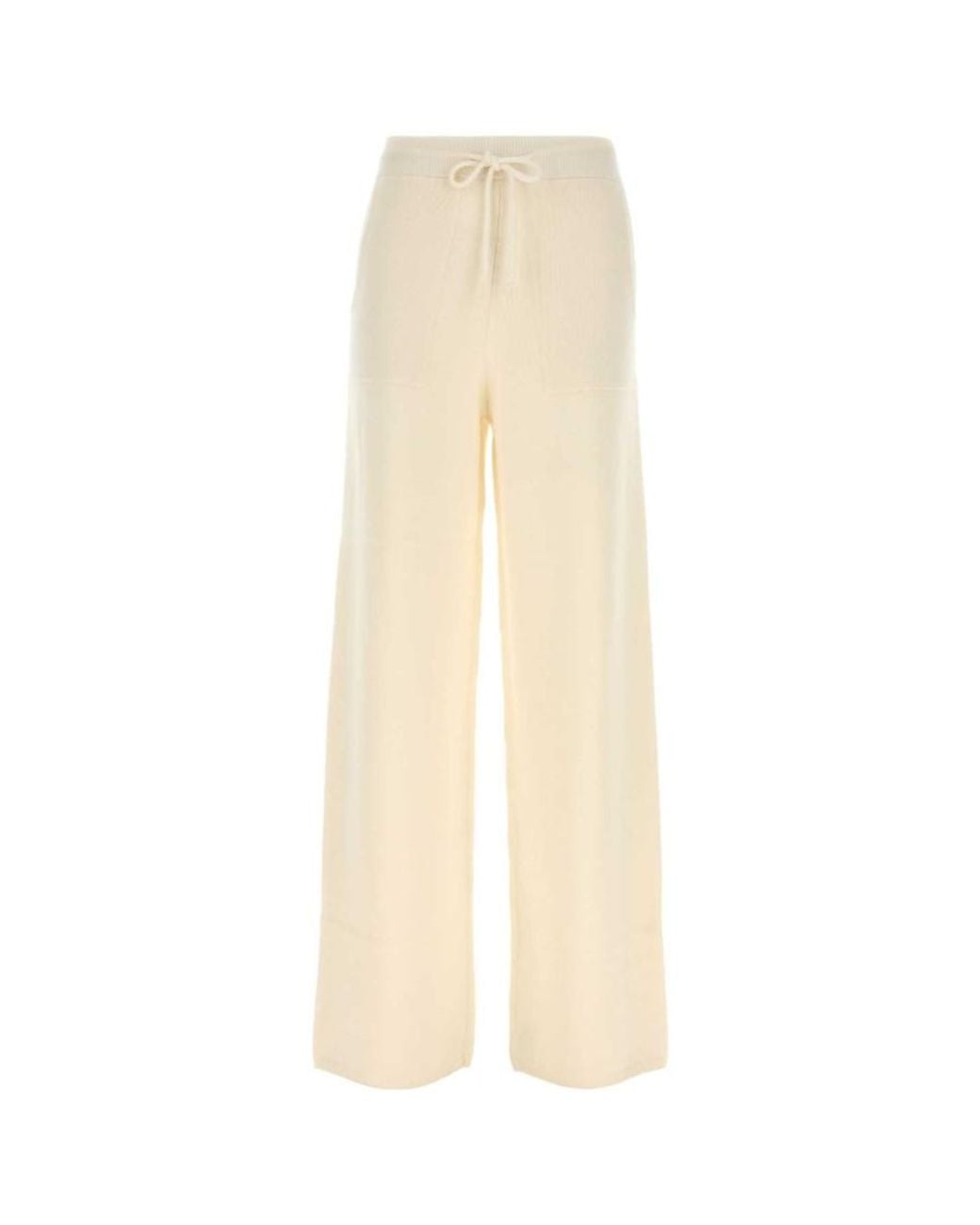 Max Mara White Relaxed Drawstring Pant