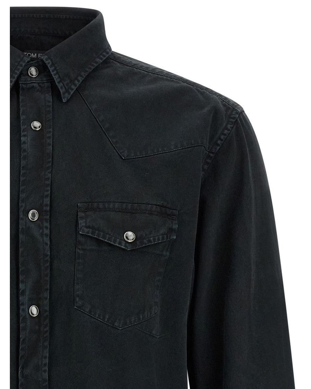 Tom Ford Black 'Western' Shirt for men