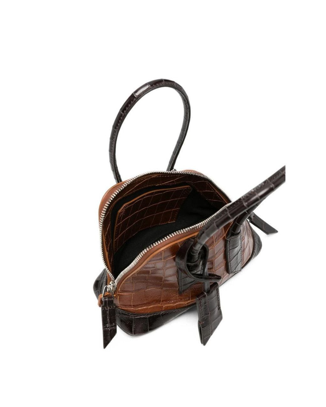 The Attico Brown Sant Ambroeus Mini Satchel