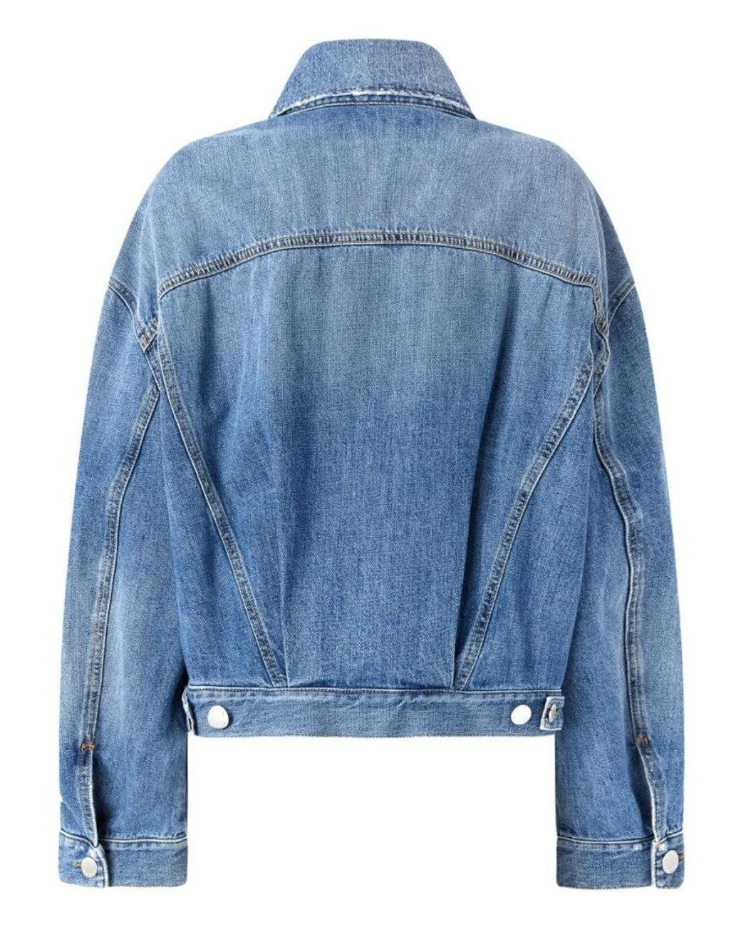 Pinko Blue Denim Jacket With Pockets