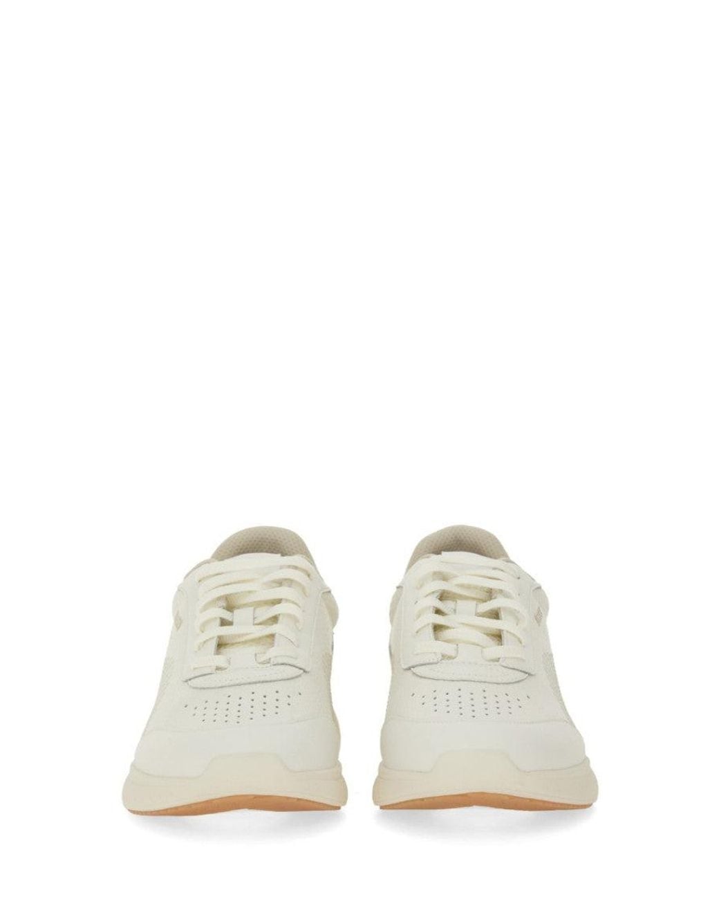 Boss White Solid Titanis Sneakers for men