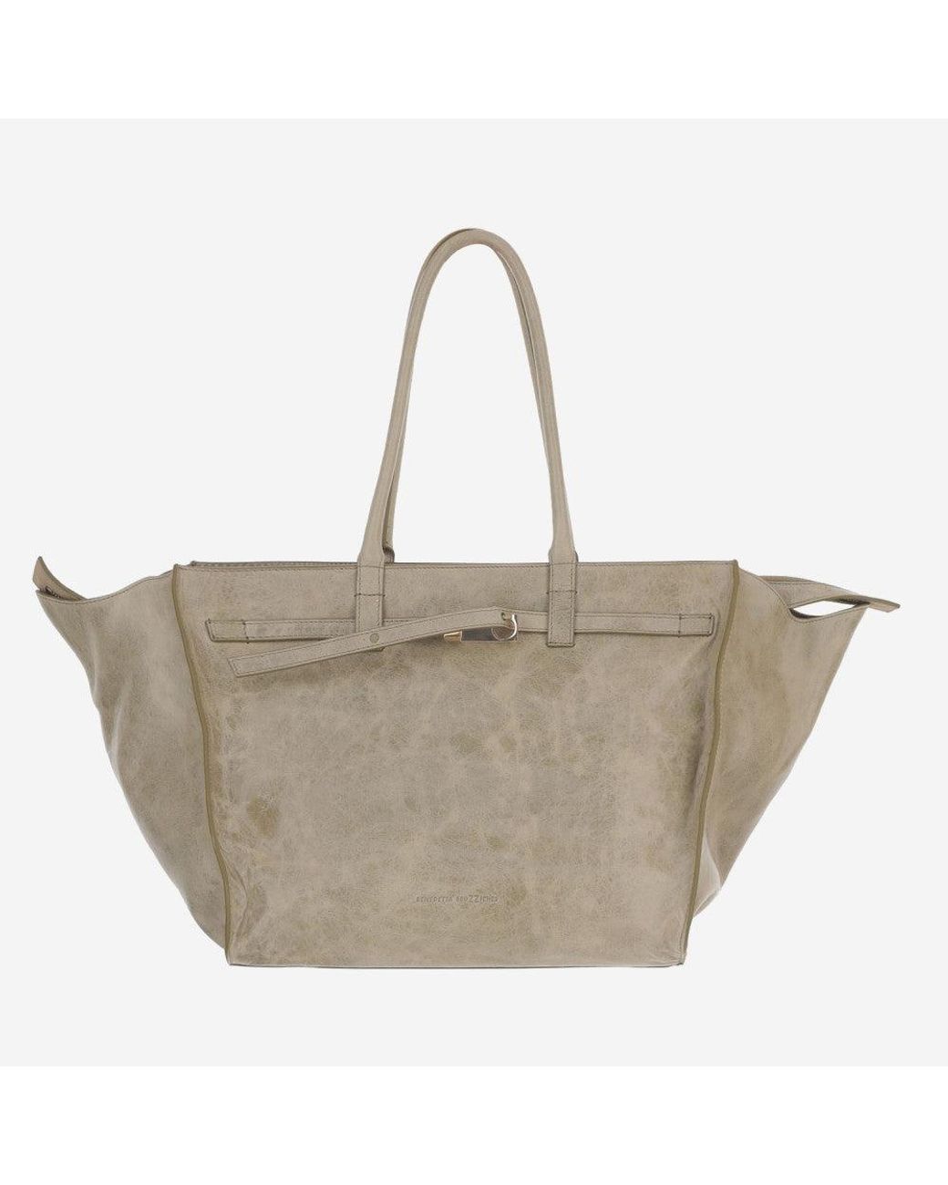 Benedetta Bruzziches Gray La Petite Top Zip Tote