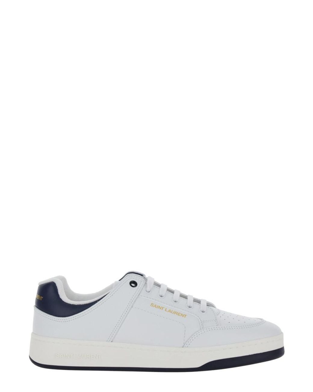 Saint Laurent White Sl61 Signature Sneakers for men