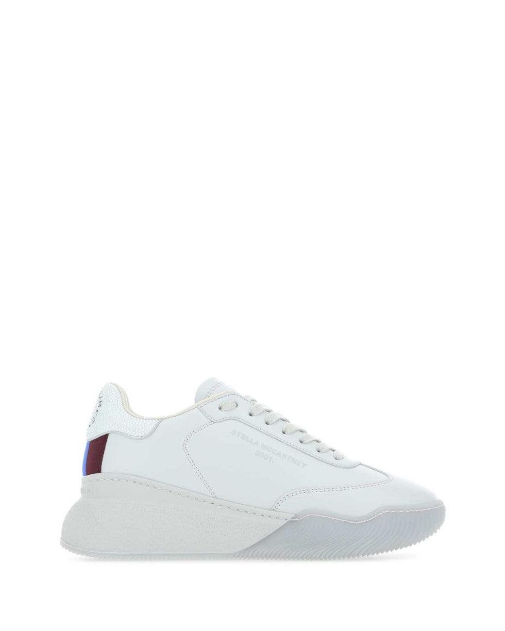 Stella McCartney White Lace Up Sneakers
