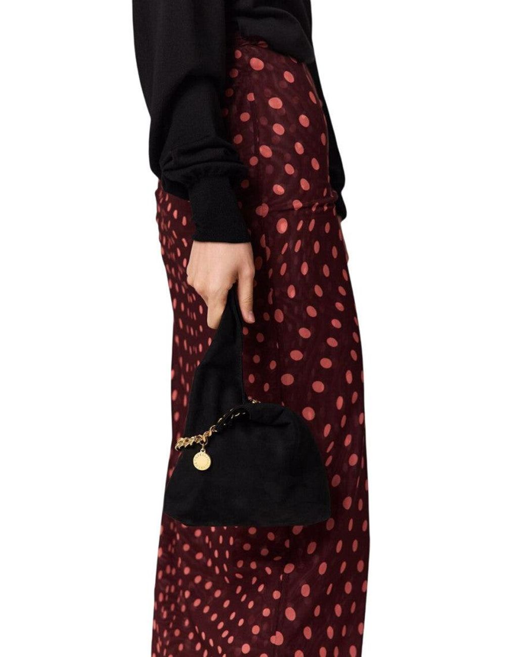 Stella McCartney Black Falabella Clutch