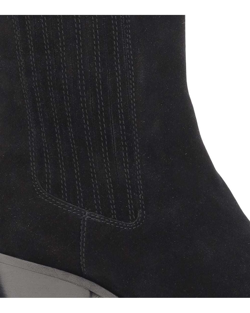 Paris Texas Black Suede Ankle Boots