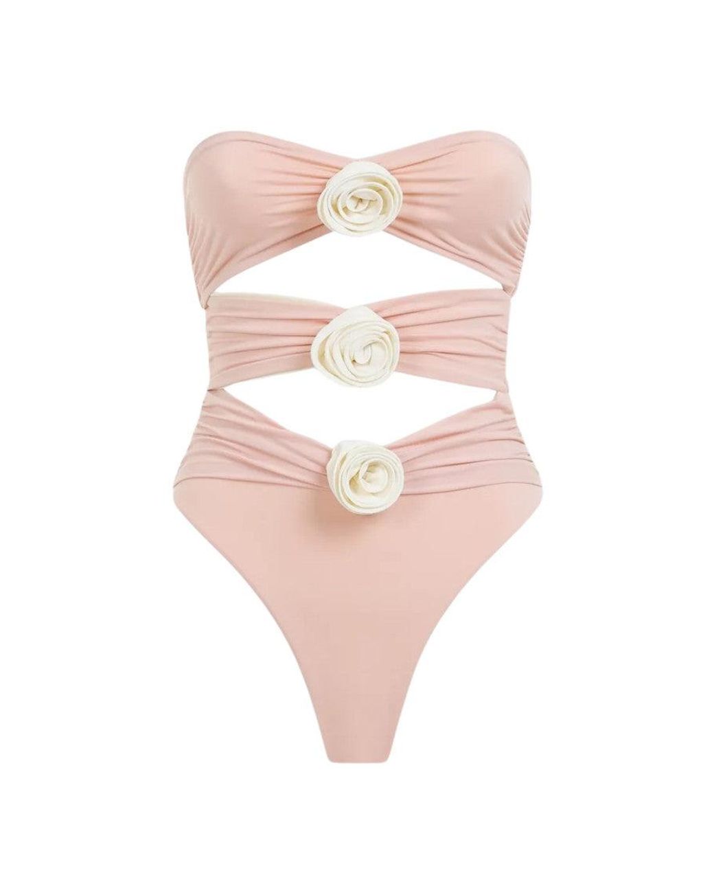 LaRevêche Pink Embellished Swimwear