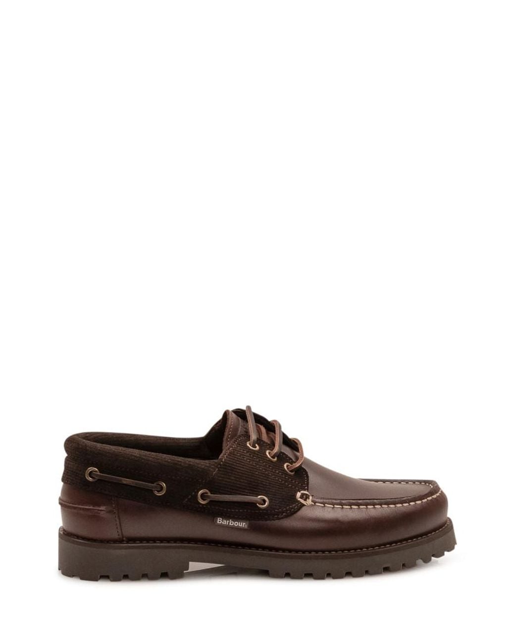 Barbour Brown Leather Loafers for men