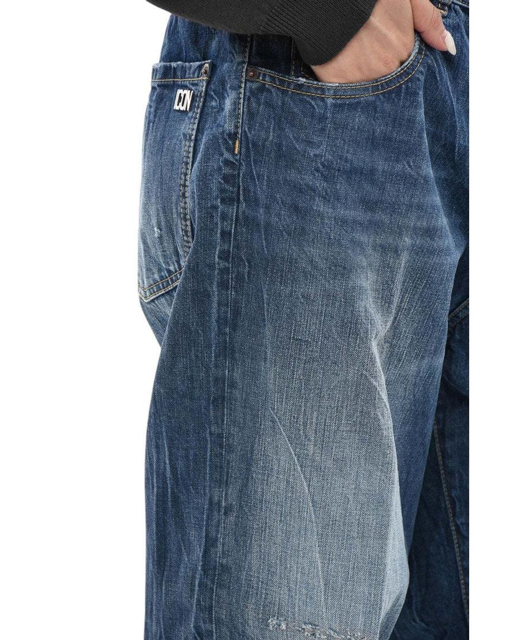 DSquared² Blue Flared High Rise Jeans
