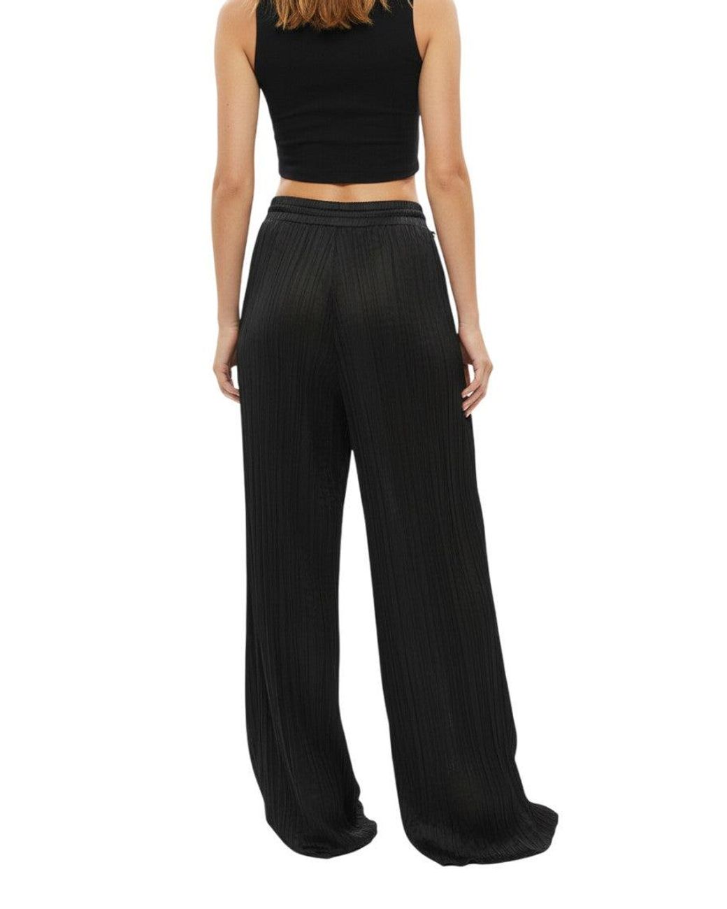 DIESEL Black Loose Pleated Pants
