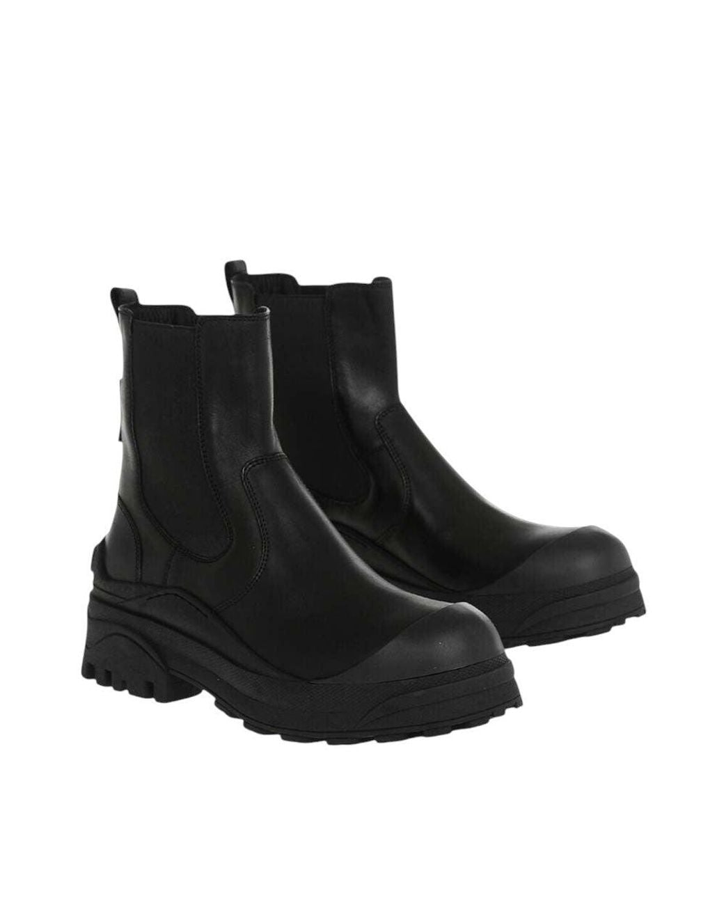 DSquared² Black Leather Chelsea Boots for men