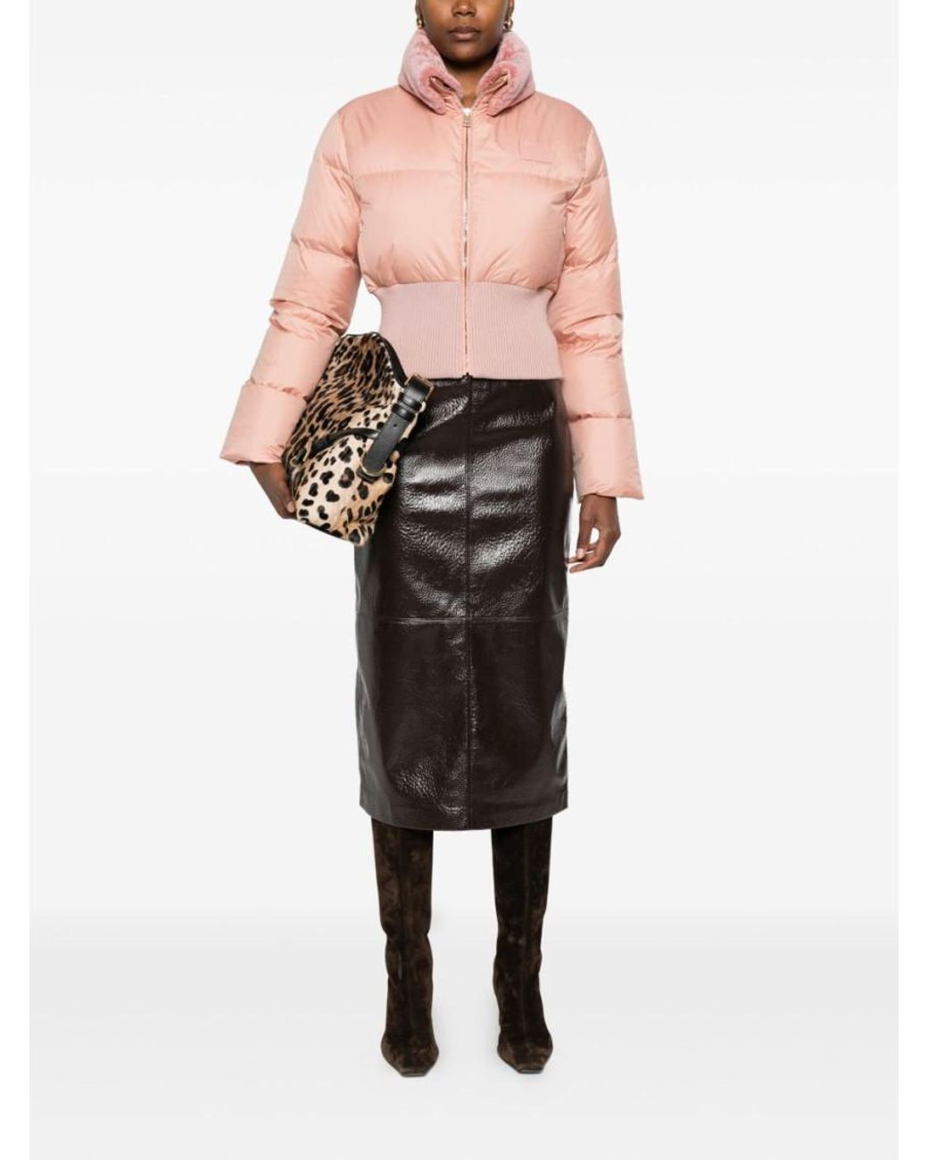 Fendi Logo Jacket in Pink | Lyst