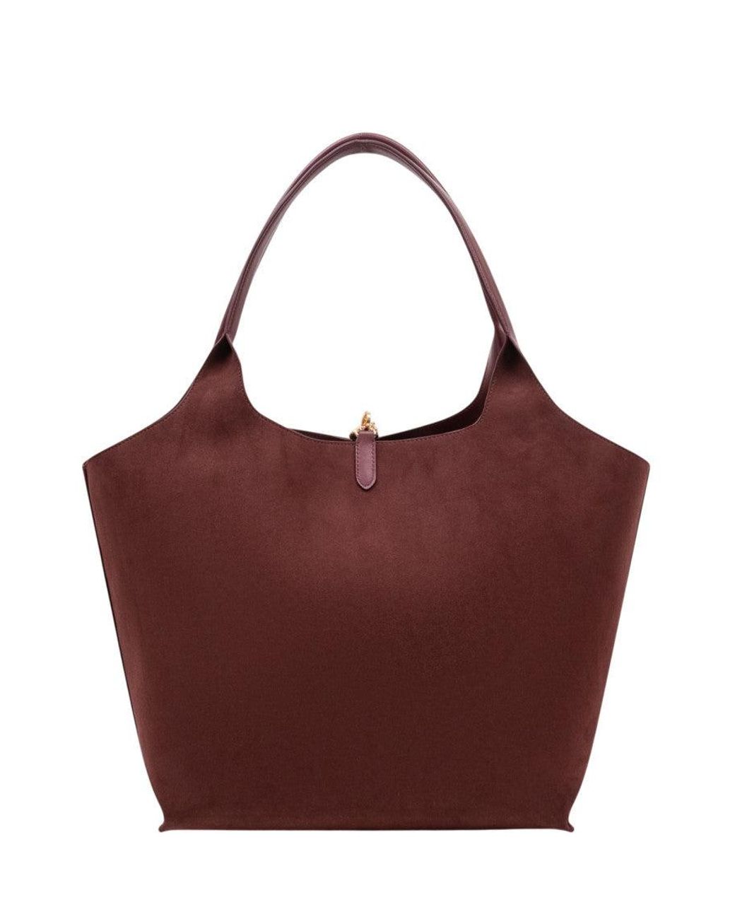 Stella McCartney Purple Burgundy Logo Reversible Large Tote