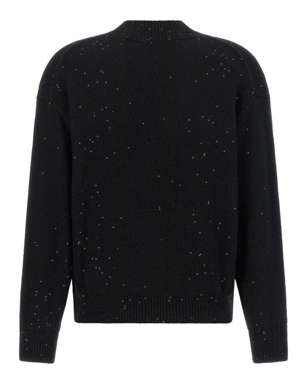 Brunello Cucinelli Black 'Diamante' Sweater