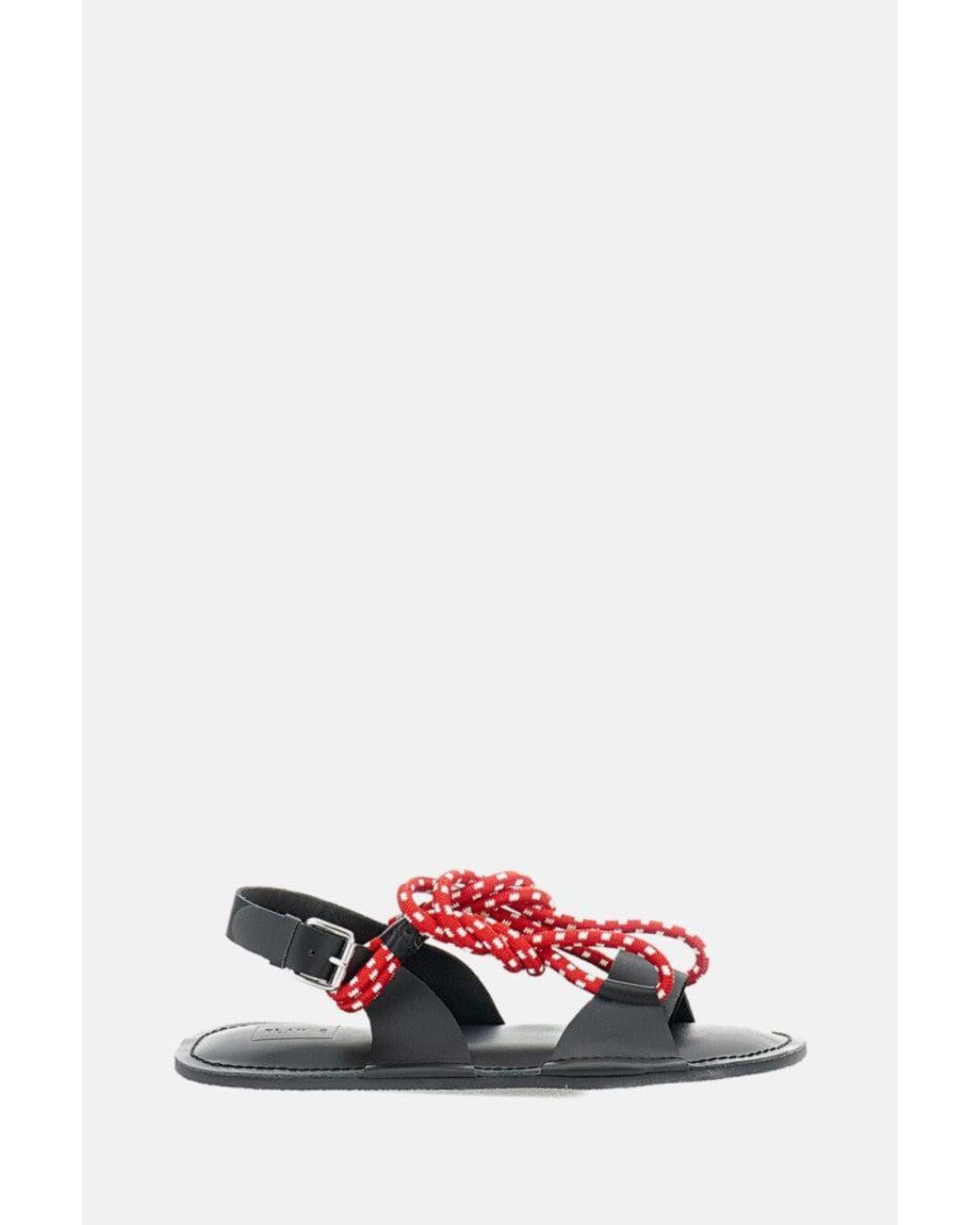 Plan C White Cord Sandals