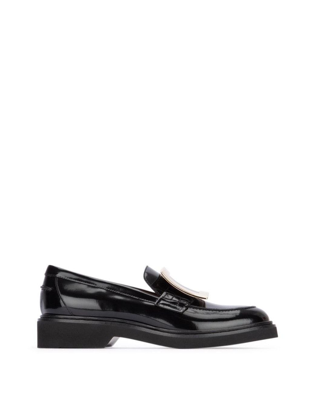 Roger Vivier Black Slip On Loafers