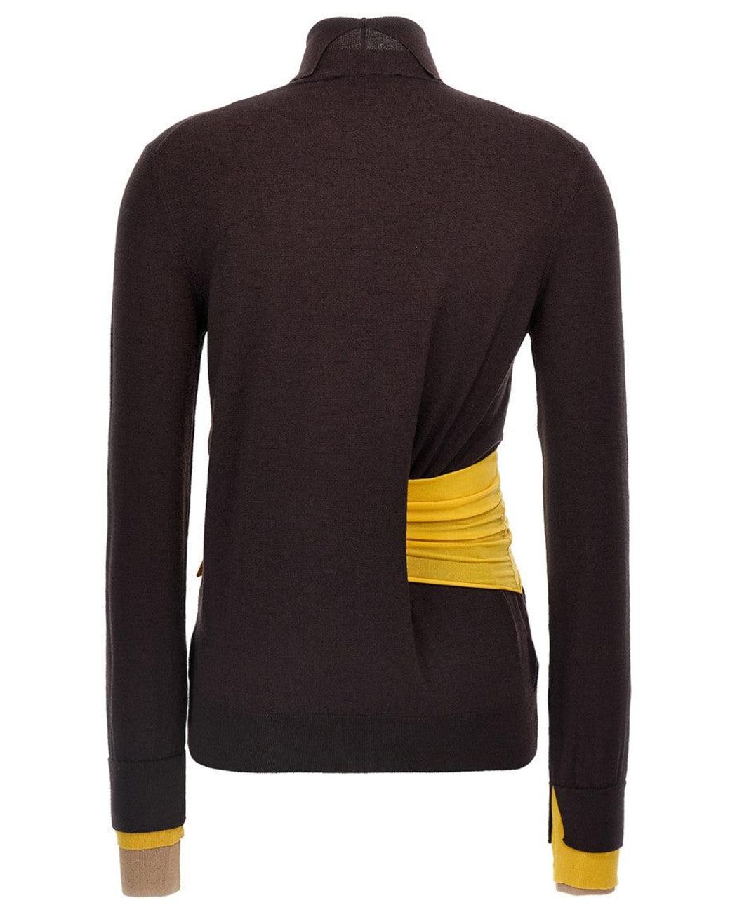 Fendi Black Wool Turtleneck Sweater