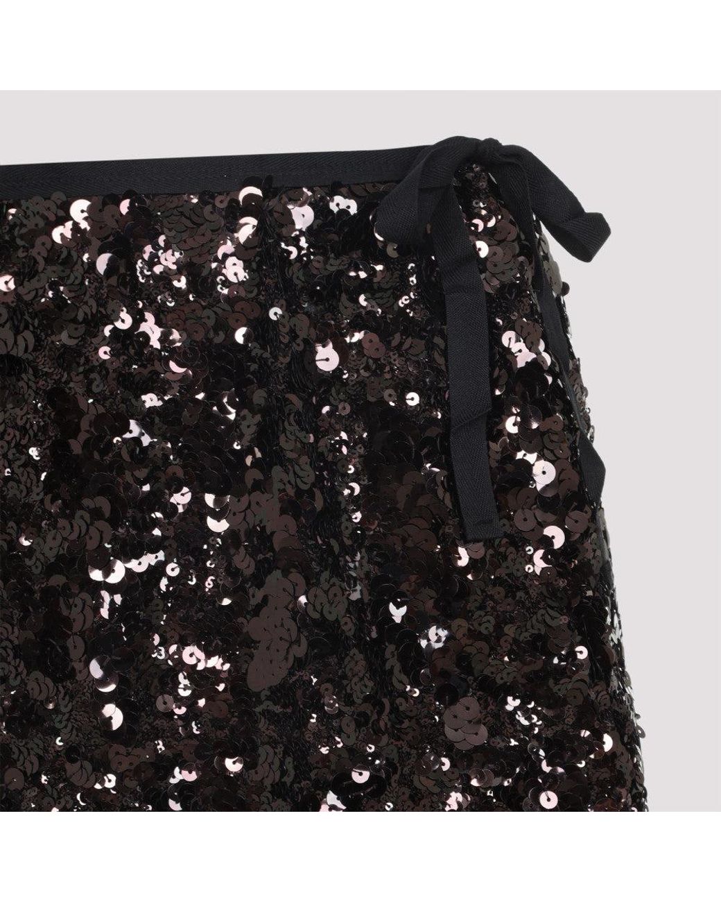 Prada Black Polyamide Midi Skirt