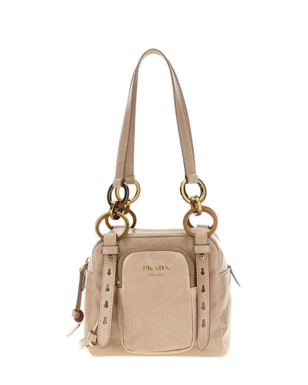 Prada Natural Light Dangle Mini Shoulder Bag