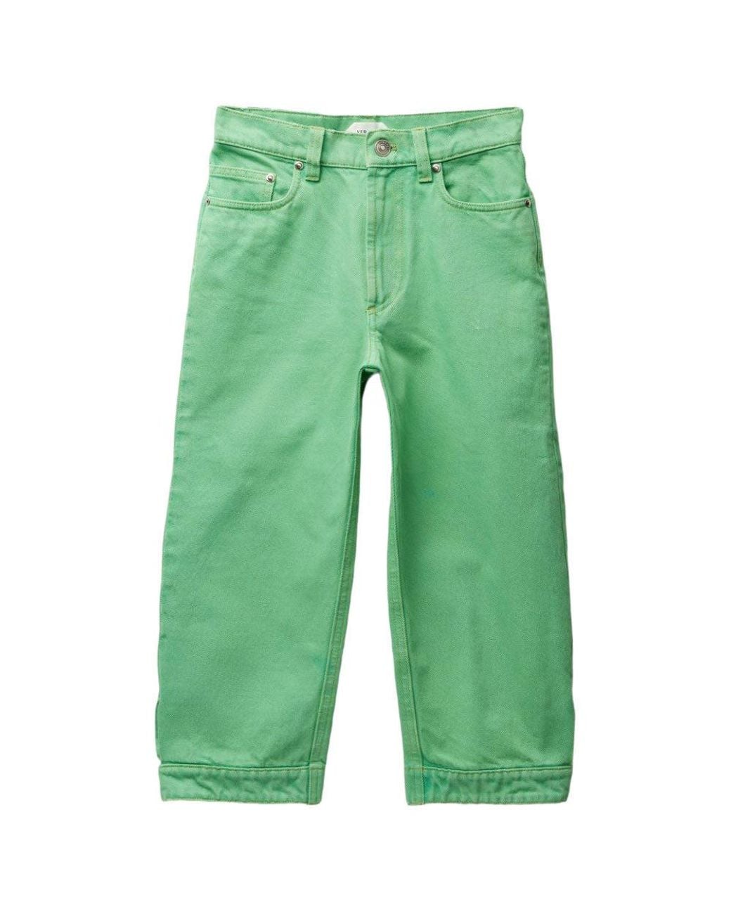 Versace Green Regular Mid Rise Jean