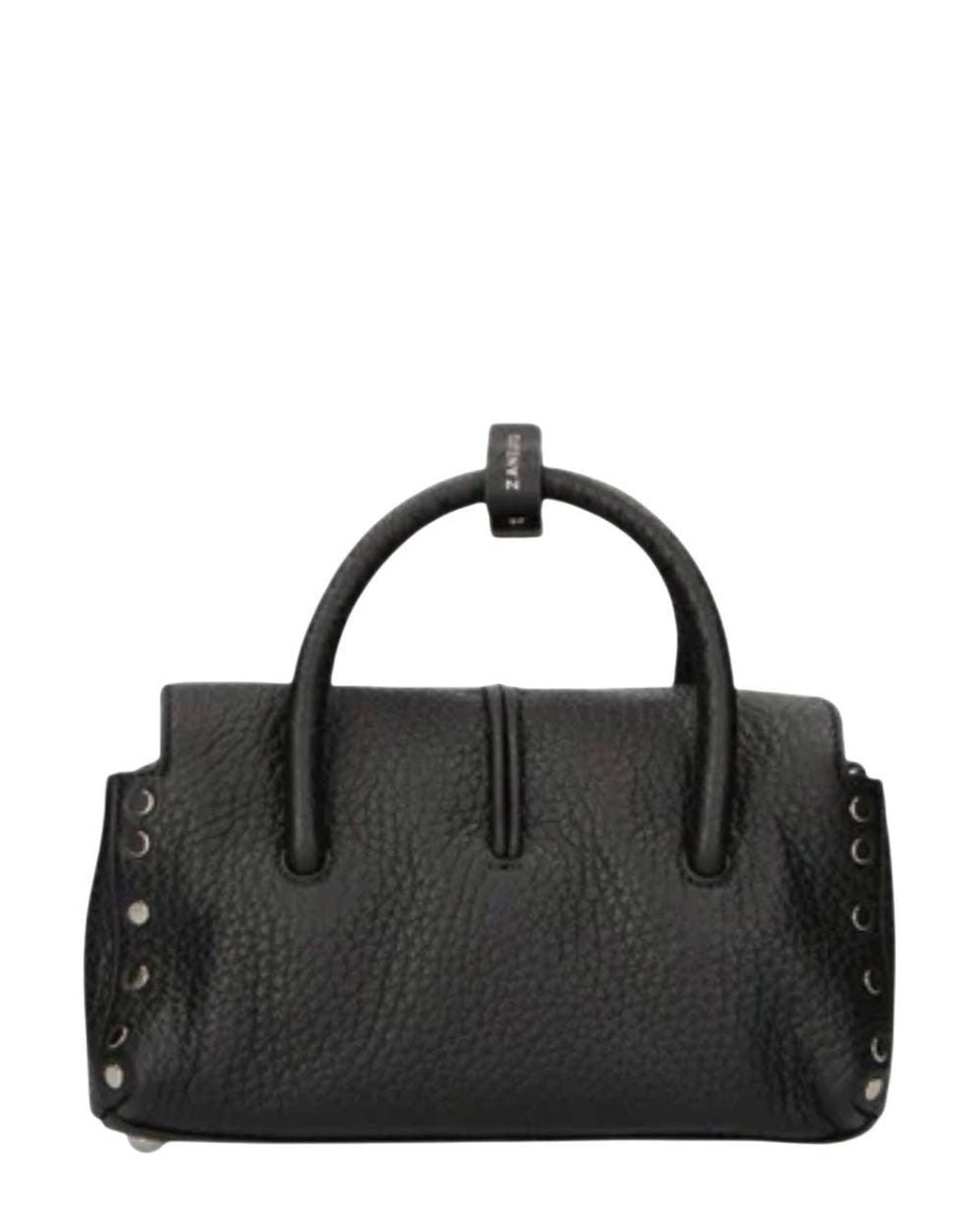 Zanellato Black Dotta Centauro Mini Satchel