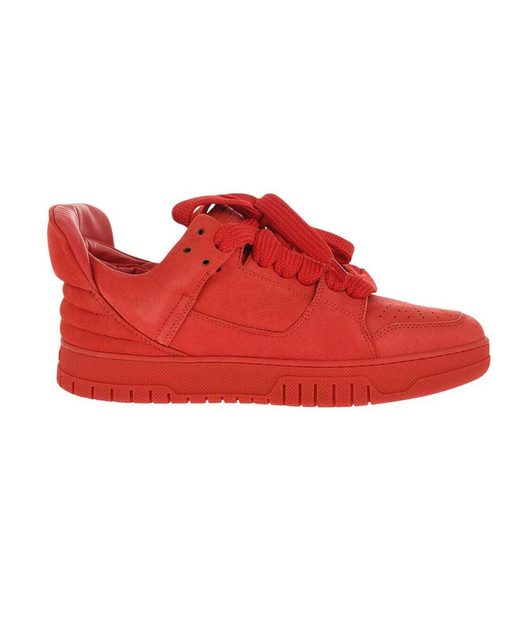 1989 STUDIO Red Leather Low-Top Sneakers for men