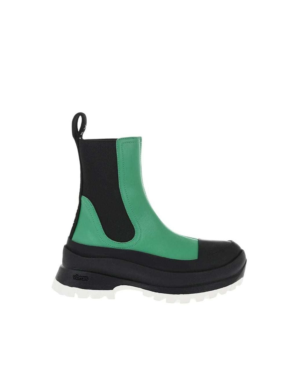 Stella McCartney Green Color Block Trace Boot