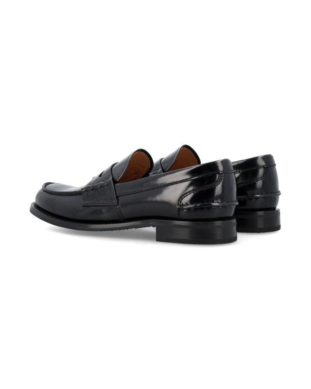 Church's Black Leather Loafers