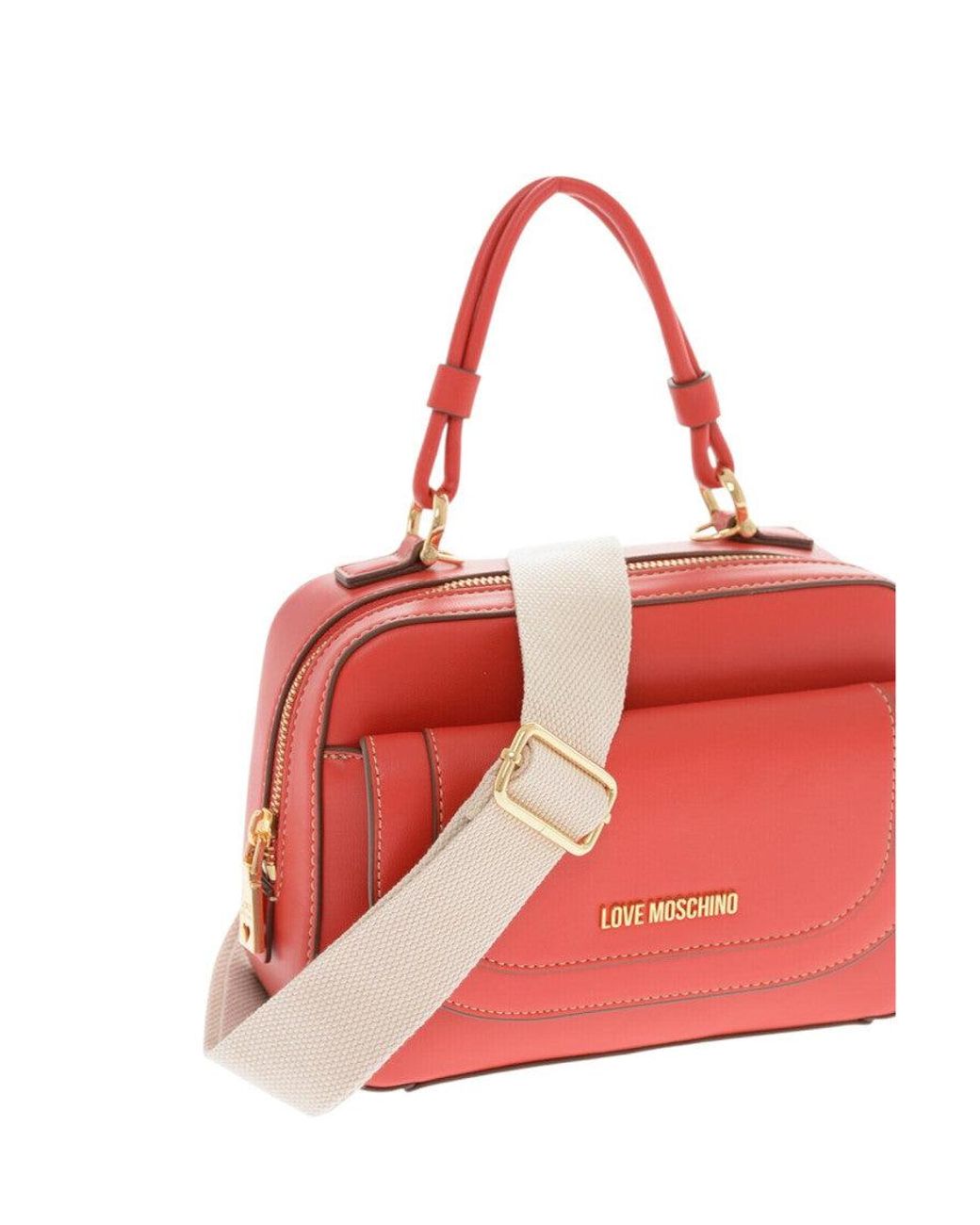 Love Moschino Red Logo Mini Satchel